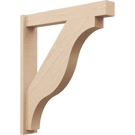 Ekena Millwork 5 1/2-in W x 32-in D x 36-in H Funston Block Rough Cedar Woodgrain TimberThane Outlooker, Primed Tan OUTUR055X32X36FST44RCPR